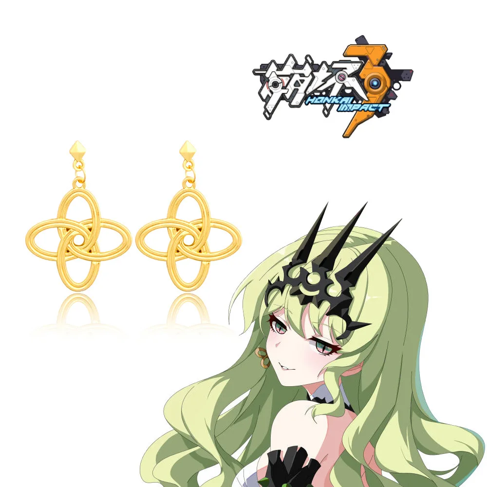Game Honkai Star Rail Earrings Cosplay Character Mobius Metal Alloy Pendant Earring Jewelry Accessories Costume Props Gift
Game Honkai Star Rail Earrings Cosplay Character Mobius Metal Alloy Pendant Earring Jewelry Accessories Costume Props Gift