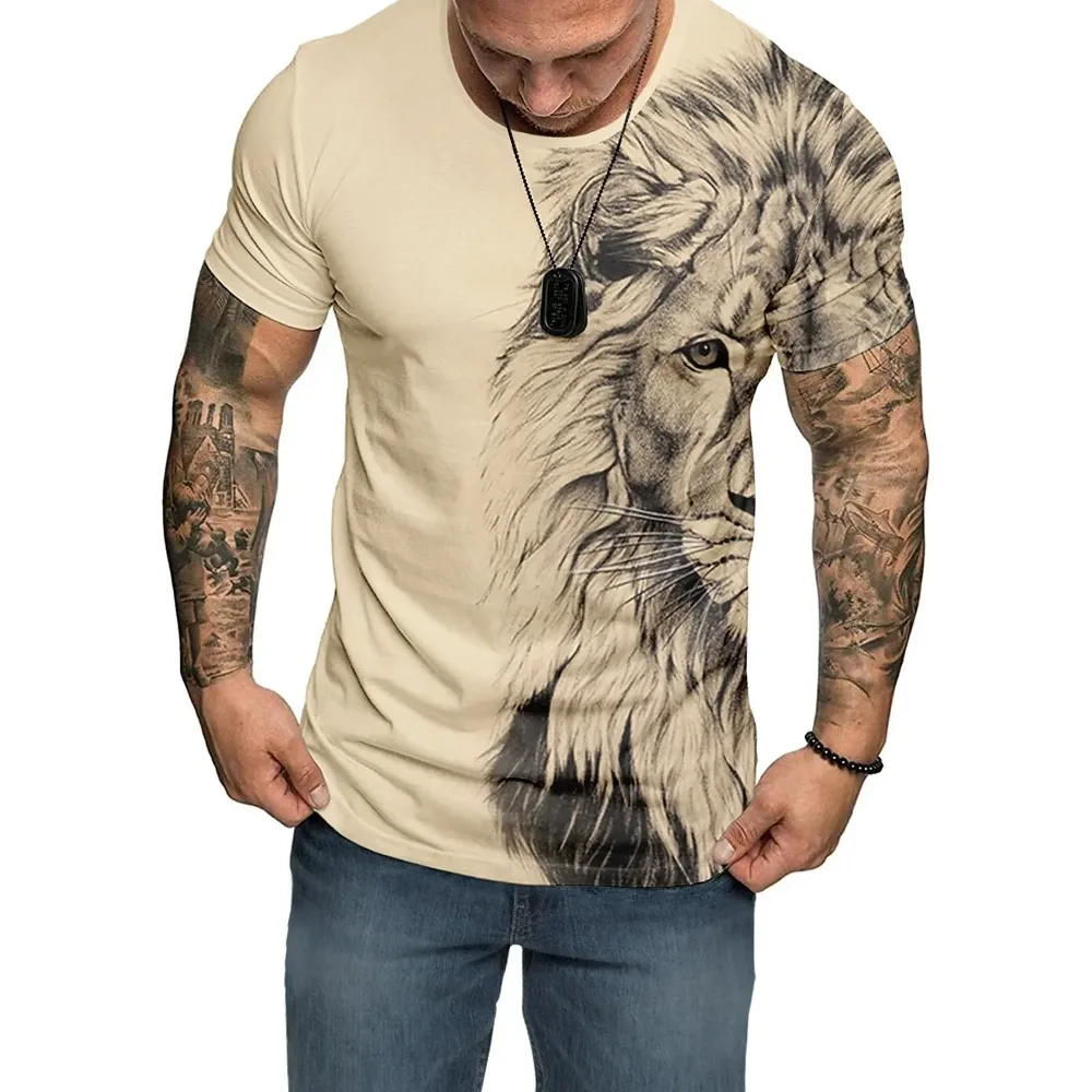 Fashion Graphic Animal Lion Casual Men's 3D Print Party Casual Holiday T Shirt Short Sleeve Tee Tops T-Shirt
Fashion Graphic Animal Lion Casual Men's 3D Print Party Casual Holiday T Shirt Short Sleeve Tee Tops T-Shirt