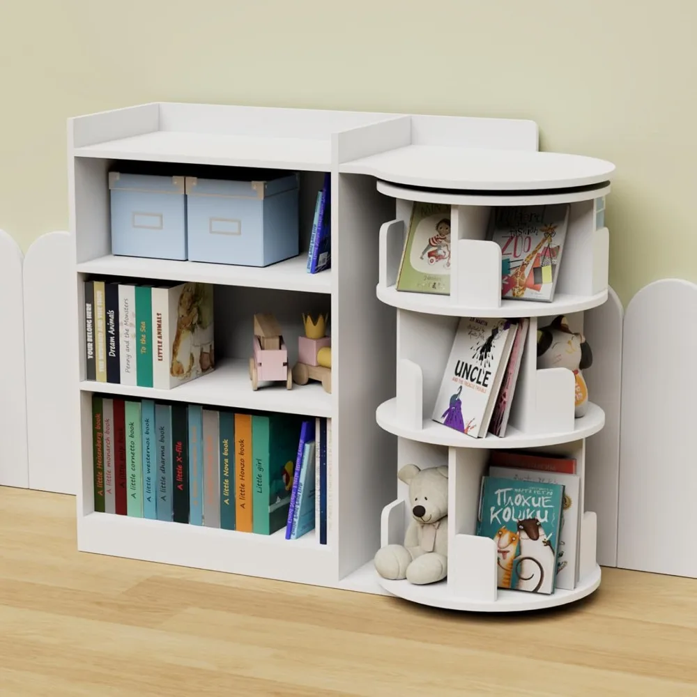 Rotating Bookshelf for Kids,Childrens Bookcase with 3 Rotating Shelves,Toddler Toys Organizer Multi Functional Wooden Storage B
Rotating Bookshelf for Kids,Childrens Bookcase with 3 Rotating Shelves,Toddler Toys Organizer Multi Functional Wooden Storage B