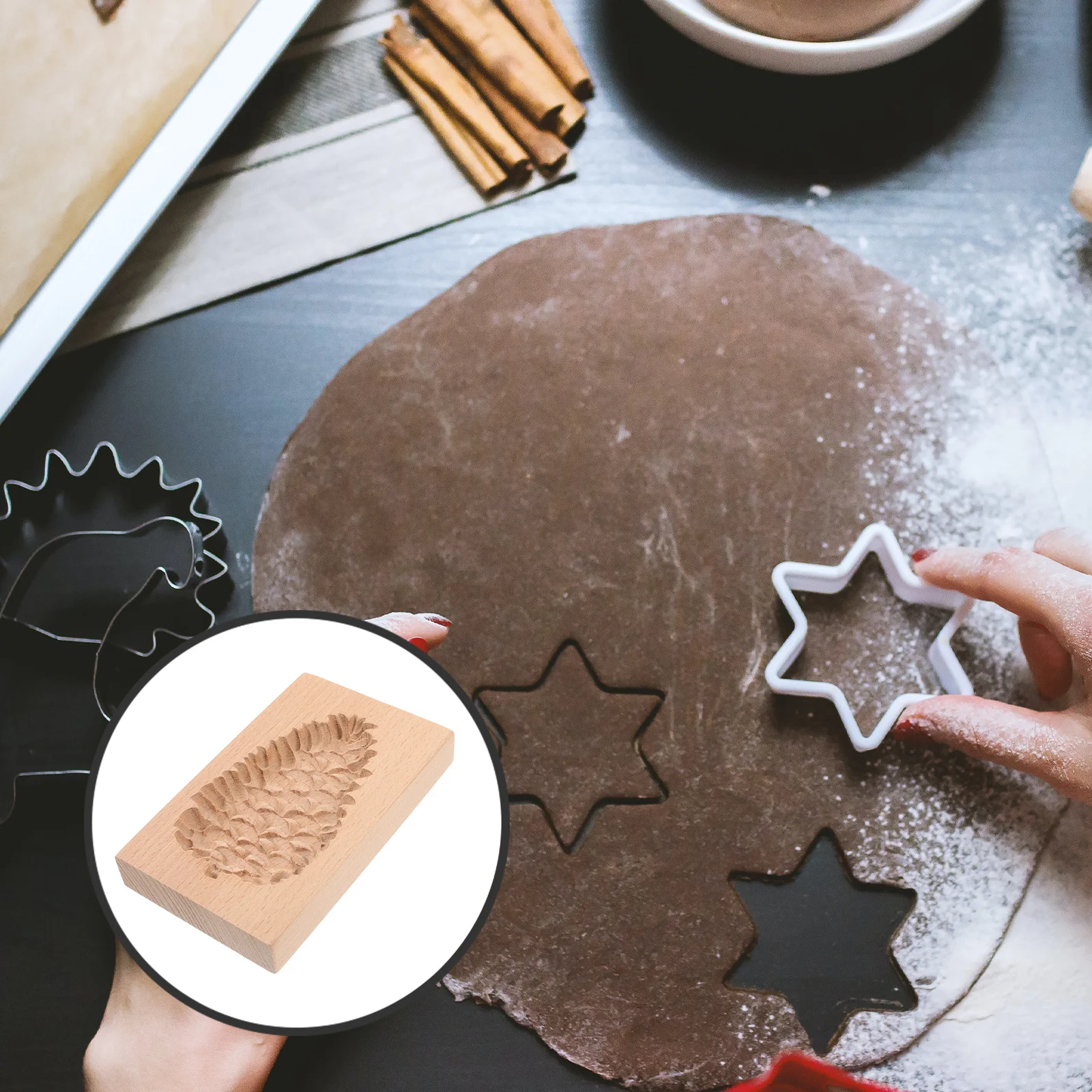 Beech Wooden Cookie Mold Cone Shape DIY Fondant Stamp Smooth Surface Baking Tool Cookie Press for Cookies and Pastry
Beech Wooden Cookie Mold Cone Shape DIY Fondant Stamp Smooth Surface Baking Tool Cookie Press for Cookies and Pastry