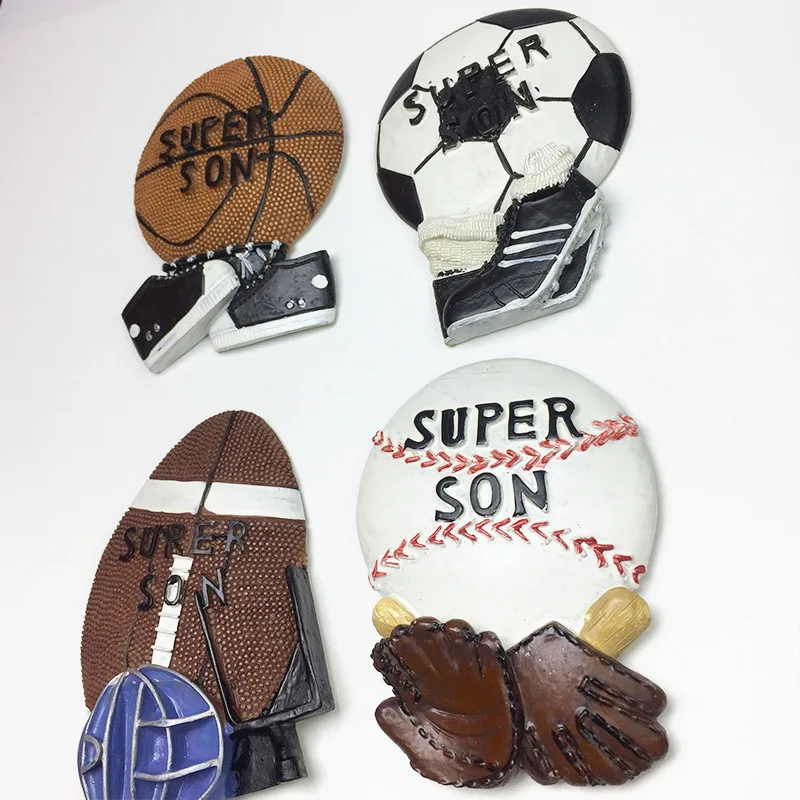 3D Sports Ball Fridge Magnets Set Basketball Football Rugby Baseball Strong Resin Stickers Home Decor Room Accessory
3D Sports Ball Fridge Magnets Set Basketball Football Rugby Baseball Strong Resin Stickers Home Decor Room Accessory