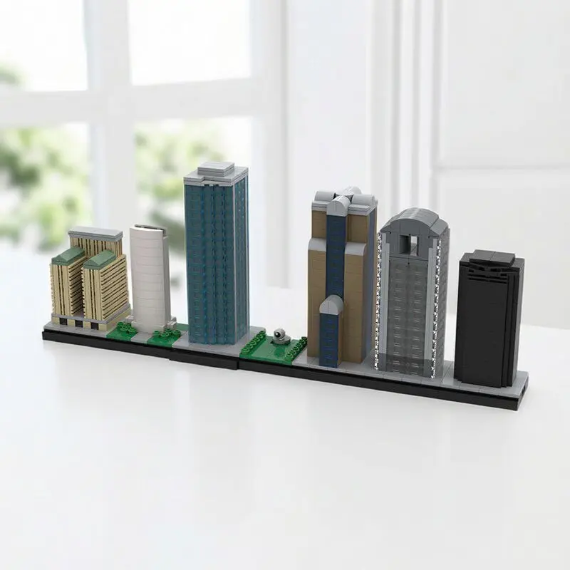 USA Texas Landmark Architectural Street View MOC Tourism Commemorative Dallas Skyline Building Blocks Model Collection Toys Gift
USA Texas Landmark Architectural Street View MOC Tourism Commemorative Dallas Skyline Building Blocks Model Collection Toys Gift