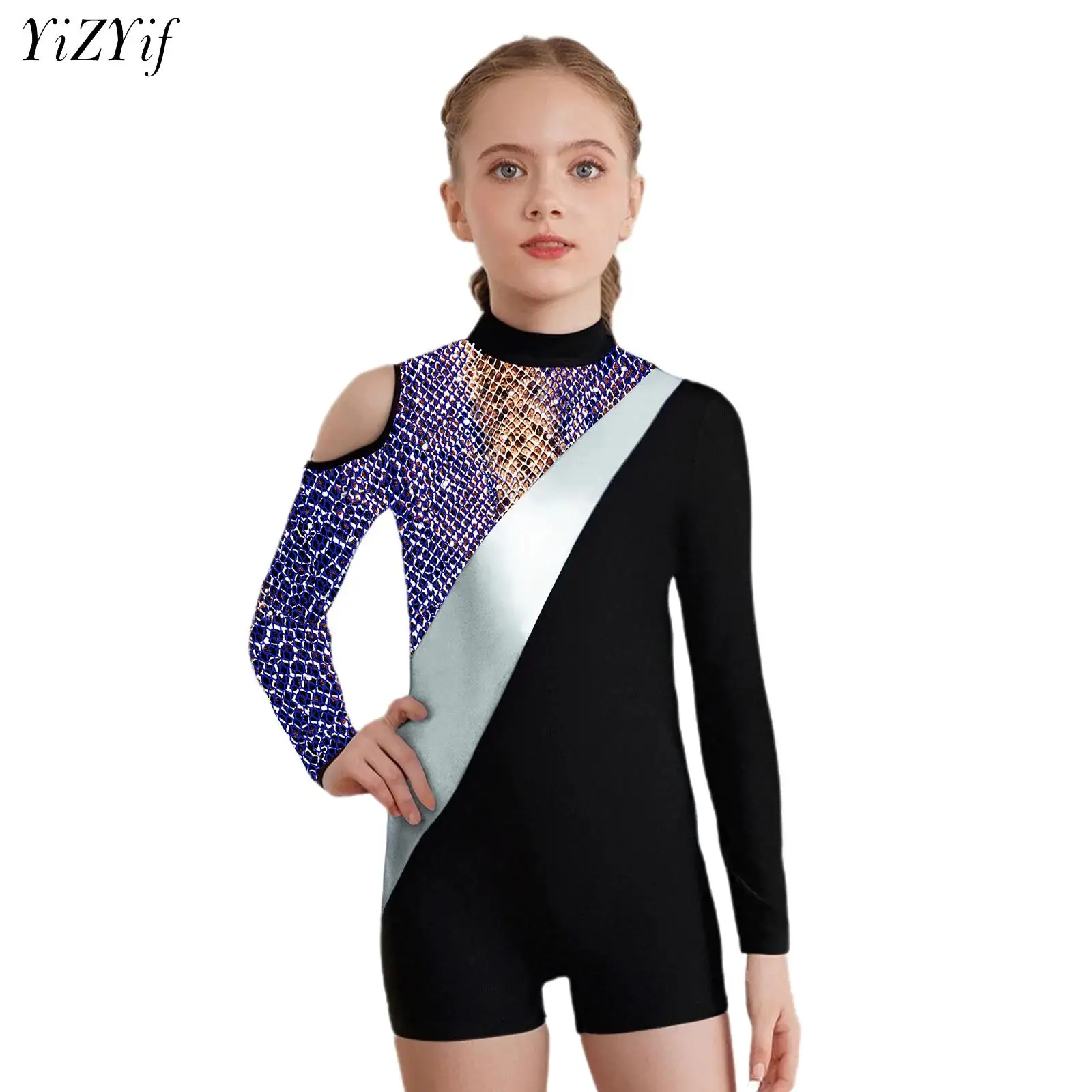 Kids Girl Print Figure Skating Unitard Rhinestone Ballet Dance Gymnastics Leotard Bodysuit Long Sleeve Stage Performance Costume
Kids Girl Print Figure Skating Unitard Rhinestone Ballet Dance Gymnastics Leotard Bodysuit Long Sleeve Stage Performance Costume