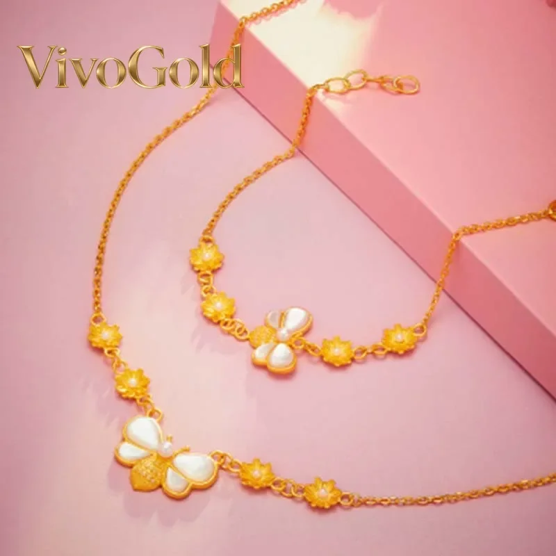 VivoGoldFashionable and Cute Bee Mother 9999 24K Real Gold Bracelet Necklace Set Niche High-end Bee Animal Jewelry
VivoGoldFashionable and Cute Bee Mother 9999 24K Real Gold Bracelet Necklace Set Niche High-end Bee Animal Jewelry