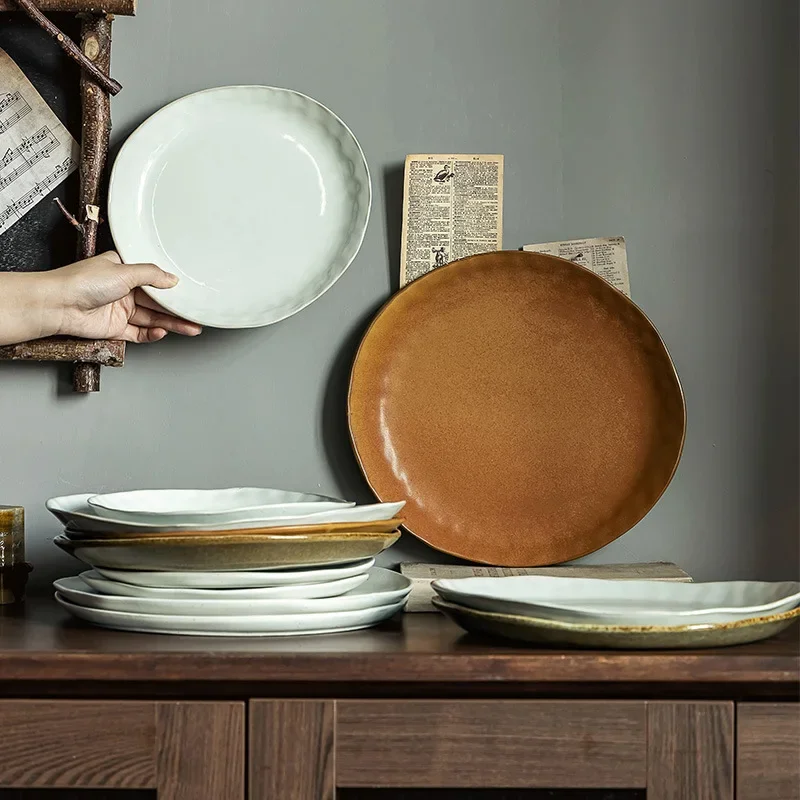 Special-shaped Ceramic Vegetable Pasta Household Irregular Old Western Food Steak Plate Salad
Special-shaped Ceramic Vegetable Pasta Household Irregular Old Western Food Steak Plate Salad