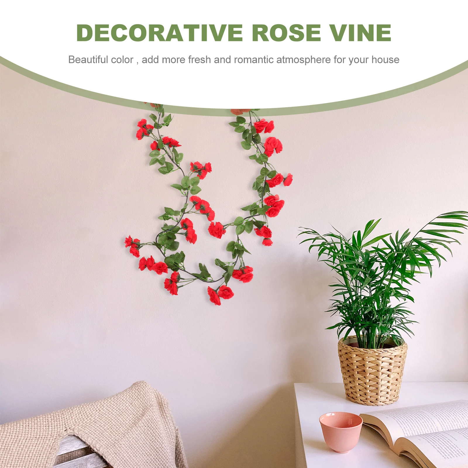Artificial Rose Vine Fake Garland Simulation Flower Decorative Vine Garlands For Home Wedding Party Decoration Household
Artificial Rose Vine Fake Garland Simulation Flower Decorative Vine Garlands For Home Wedding Party Decoration Household