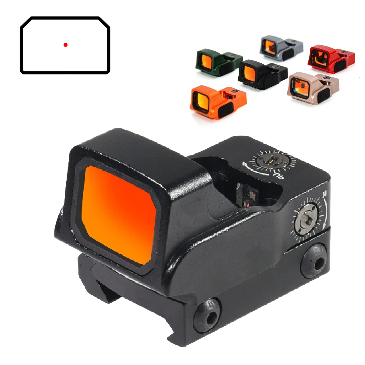 E*T**H EFLX Mini Reflex Red Dot Sight 3 MOA Holographic Collimator for Optic Scope W/ Gl*ck Adapter Plate
E*T**H EFLX Mini Reflex Red Dot Sight 3 MOA Holographic Collimator for Optic Scope W/ Gl*ck Adapter Plate