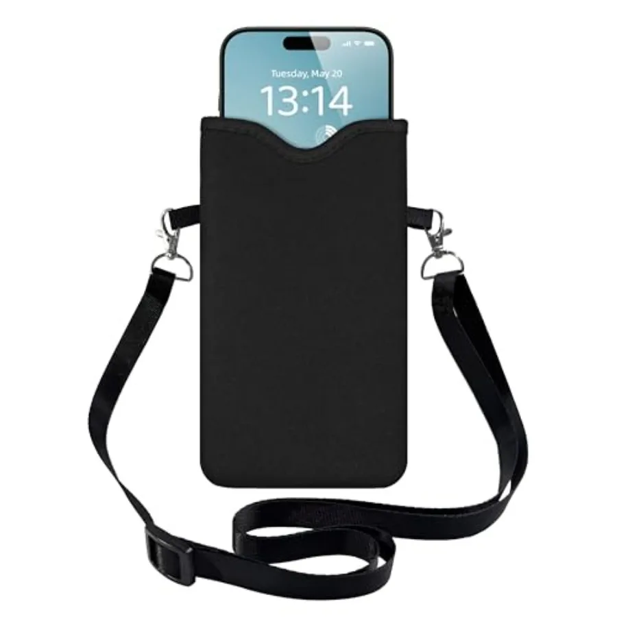 HAQuke Men Women Phone Sleeve Pouch Case Bag with Crossbody Strap/Neck Lanyard for iPhone 7/6/5 Pro Max, Air, 6/5 Plus, 6e; Bla
HAQuke Men Women Phone Sleeve Pouch Case Bag with Crossbody Strap/Neck Lanyard for iPhone 7/6/5 Pro Max, Air, 6/5 Plus, 6e; Bla