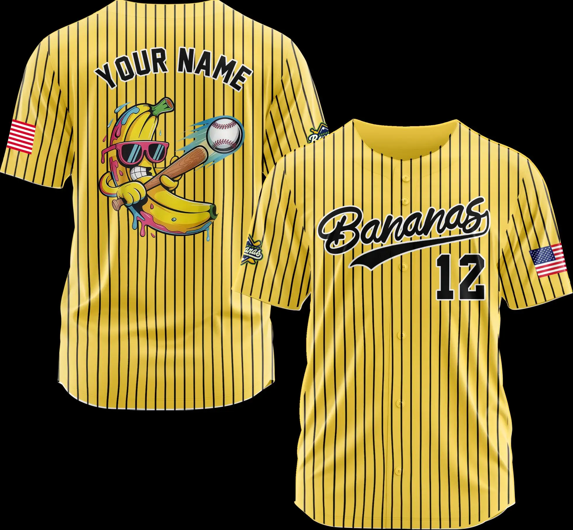 Custom Banana Baseball Jersey Personalized Name Number Mens Sports Uniform Breathable Team Fan Shirt
Custom Banana Baseball Jersey Personalized Name Number Mens Sports Uniform Breathable Team Fan Shirt