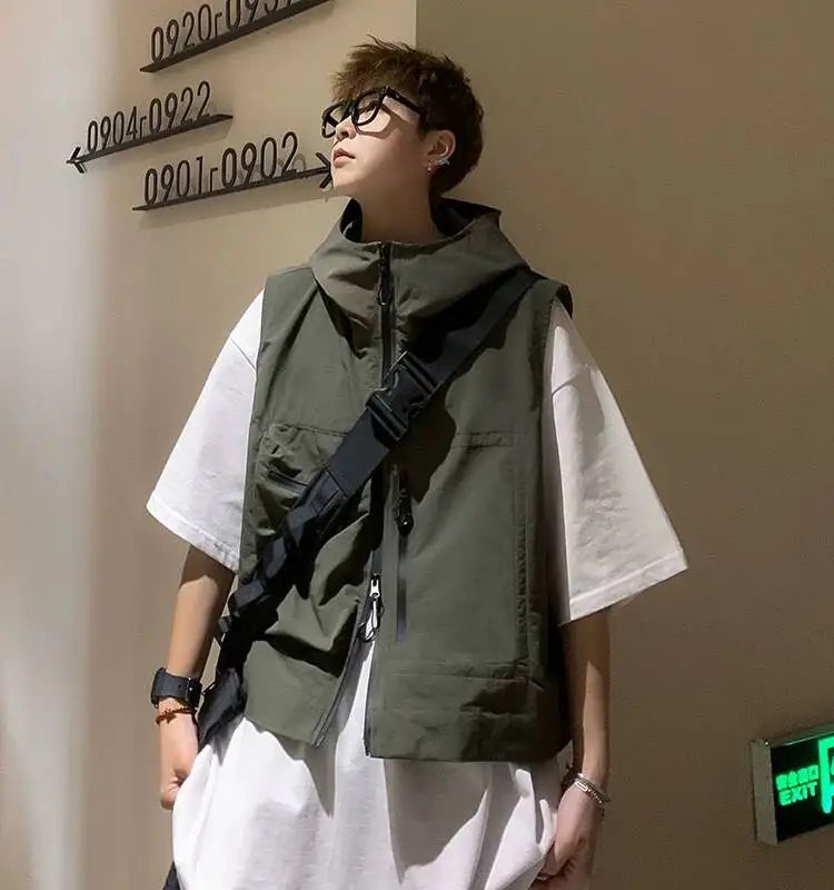 2026 New Mountain Style Outdoor Functional Hooded Short Vest Couple Sleeveless Casual Waistcoat Summer Daily Outerwear
2026 New Mountain Style Outdoor Functional Hooded Short Vest Couple Sleeveless Casual Waistcoat Summer Daily Outerwear