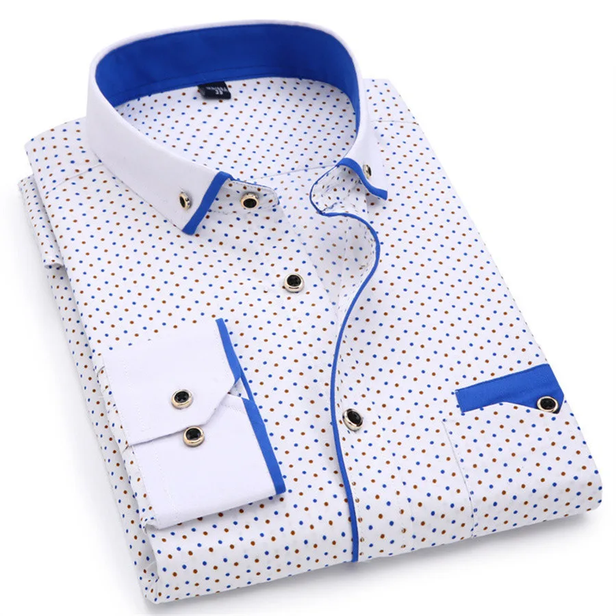 2024 New Printed Men Shirts Long Sleeve Social Business Dress Shirt Casual Slim Fit Man Clothing Button Down Office Wear 5XL
2024 New Printed Men Shirts Long Sleeve Social Business Dress Shirt Casual Slim Fit Man Clothing Button Down Office Wear 5XL