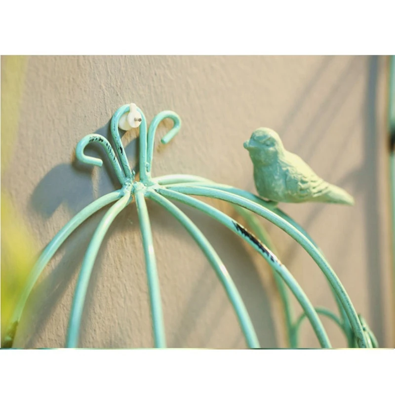 AS94-Vintage Country Wall Hanging Wire Iron Half Bird Cage Flower Pot Garden Decoration Retro Birdcage Storage Rack Pot A Easy T
AS94-Vintage Country Wall Hanging Wire Iron Half Bird Cage Flower Pot Garden Decoration Retro Birdcage Storage Rack Pot A Easy T