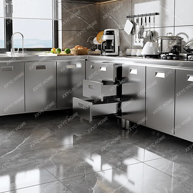 TT Stainless steel cabinet overall thickened kitchen side cabinet household storage small apartment simple integrated cabinet
TT Stainless steel cabinet overall thickened kitchen side cabinet household storage small apartment simple integrated cabinet
