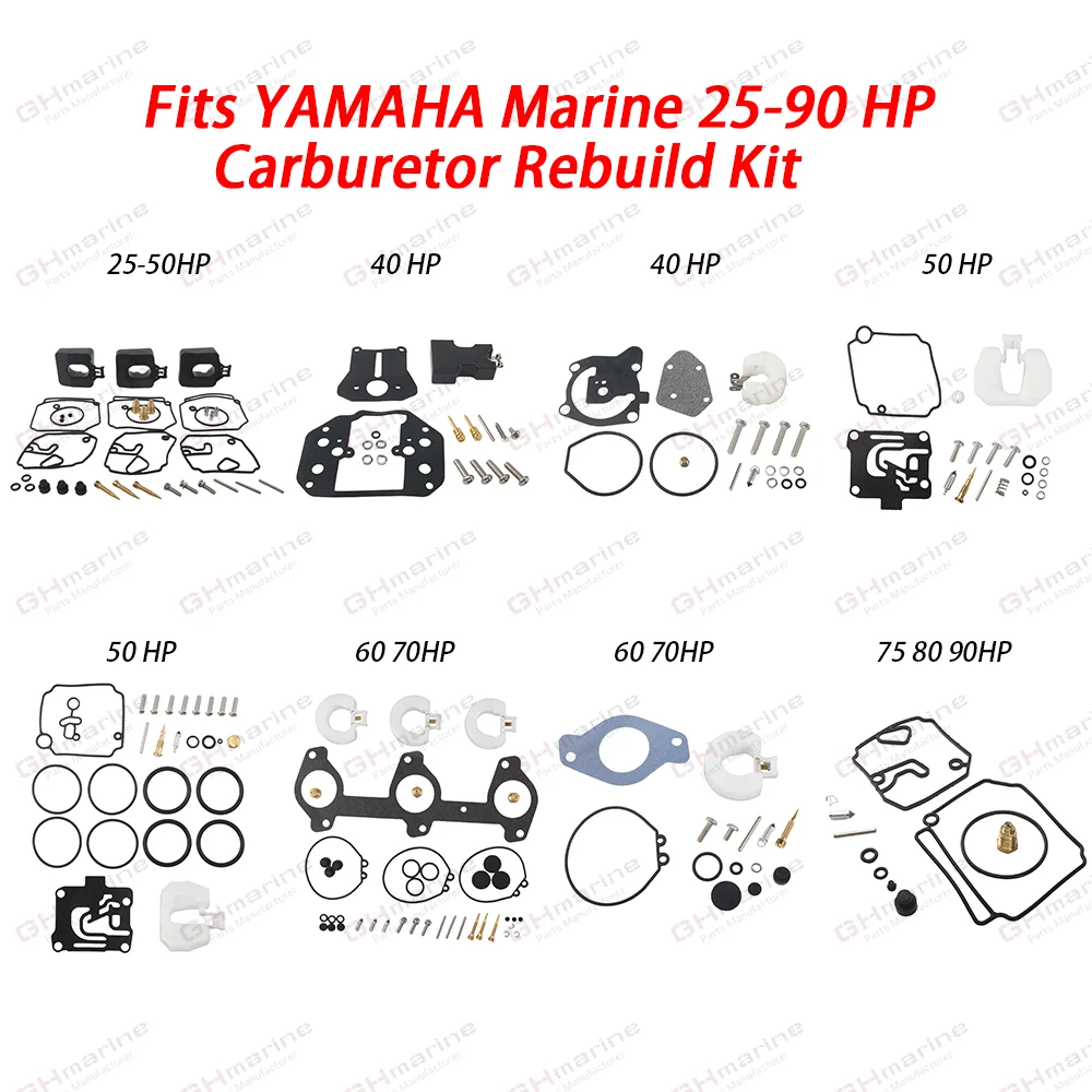 25HP-90HP Carburetor Rebuild Repair Kit Fit w/ Float For YAMAHA Marine 6H1 6H4-W0093 6F6-W0093 66T-W0093 62Y-W0093 6H3-W0093
25HP-90HP Carburetor Rebuild Repair Kit Fit w/ Float For YAMAHA Marine 6H1 6H4-W0093 6F6-W0093 66T-W0093 62Y-W0093 6H3-W0093