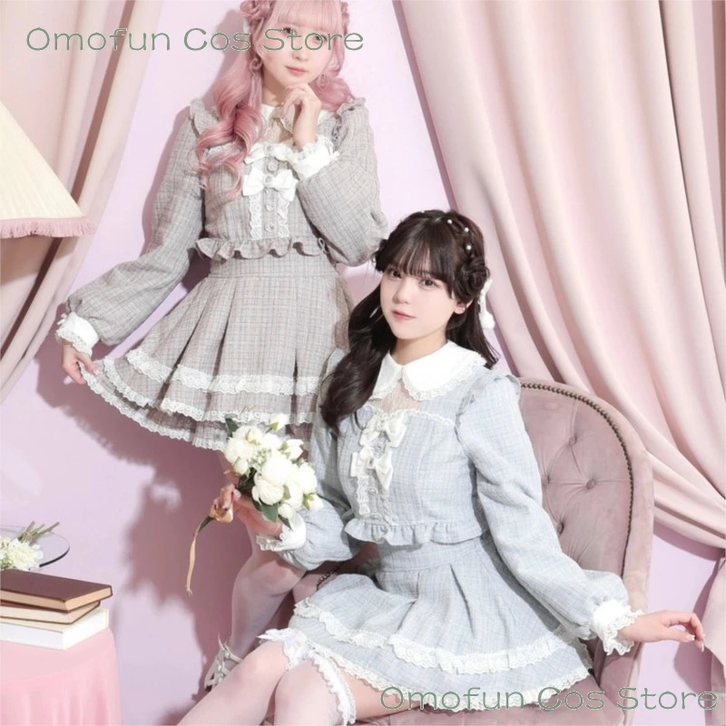 Lolita Y2K Jirai Kei Women Japanese Sweet Princess Long Sleeve 2Pcs Set Bow Lace Trim Slim-Fit Spring Delicate Shorts Outfit
Lolita Y2K Jirai Kei Women Japanese Sweet Princess Long Sleeve 2Pcs Set Bow Lace Trim Slim-Fit Spring Delicate Shorts Outfit