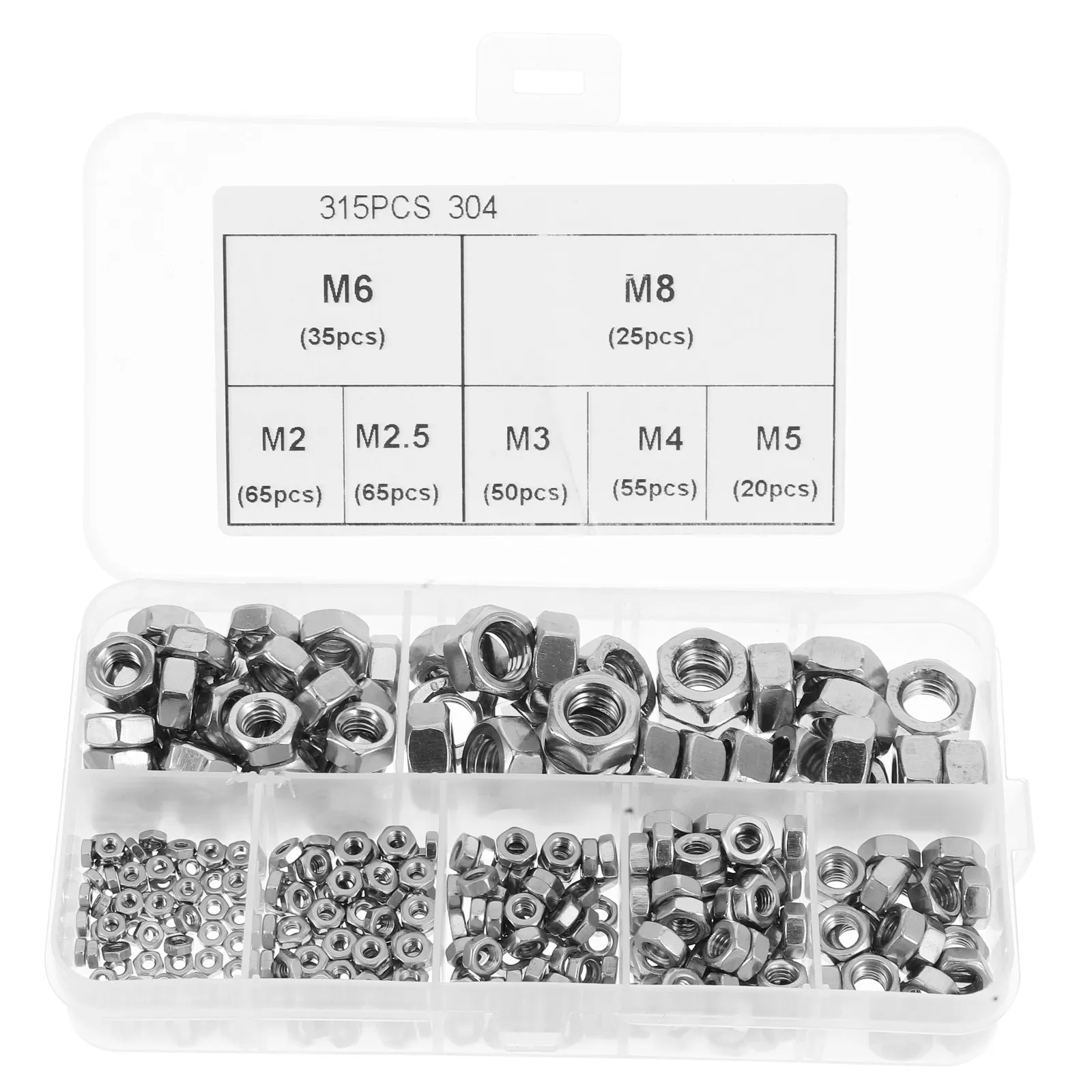 315 Pcs Screw and Nut Replacement Fastener Kit Nuts Fasteners Small Bolts Coupling Screws
315 Pcs Screw and Nut Replacement Fastener Kit Nuts Fasteners Small Bolts Coupling Screws
