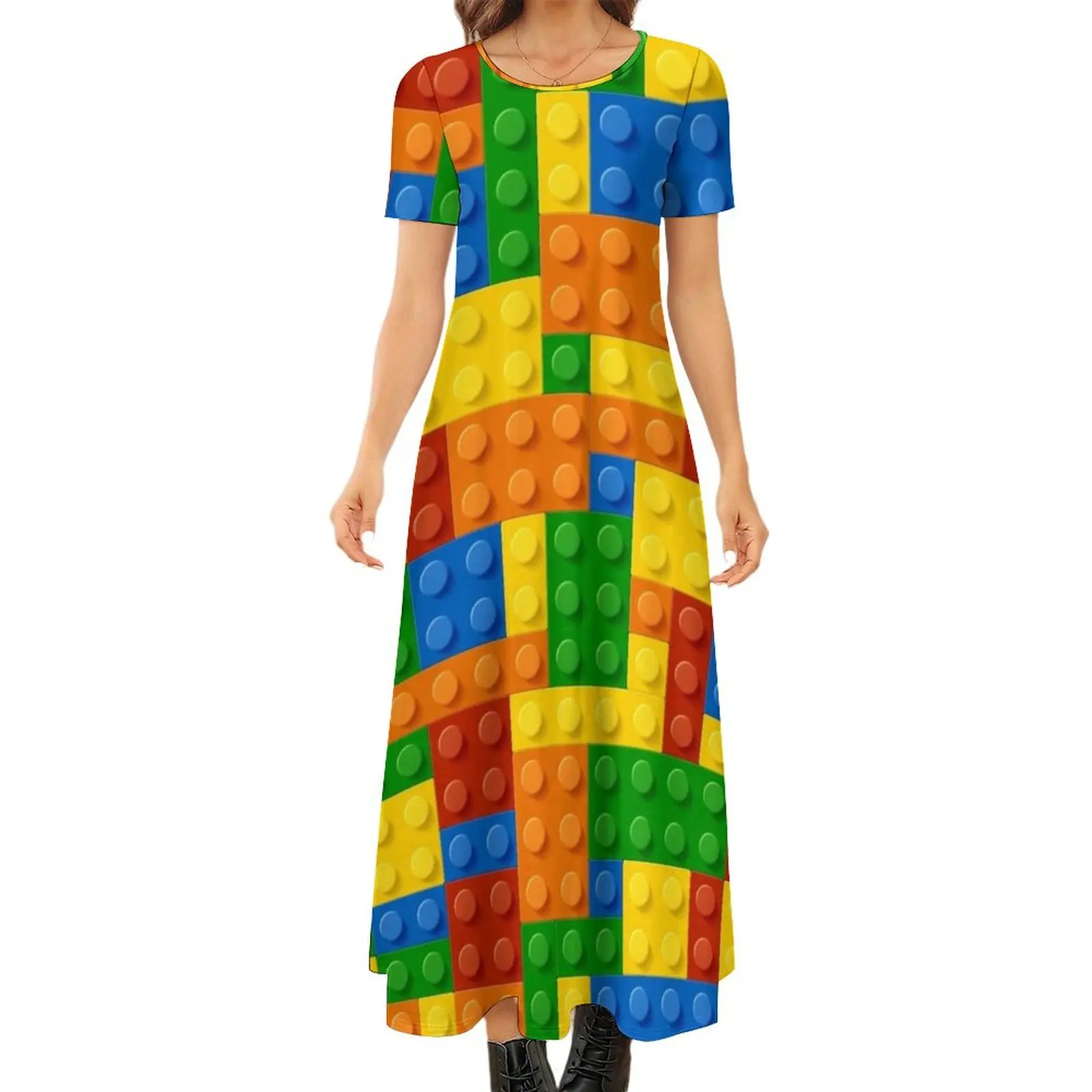 Building Blocks Construction Brick Round Neck Short Sleeve Dress prom dresses 2024 women"s summer dress 2024
Building Blocks Construction Brick Round Neck Short Sleeve Dress prom dresses 2024 women"s summer dress 2024
