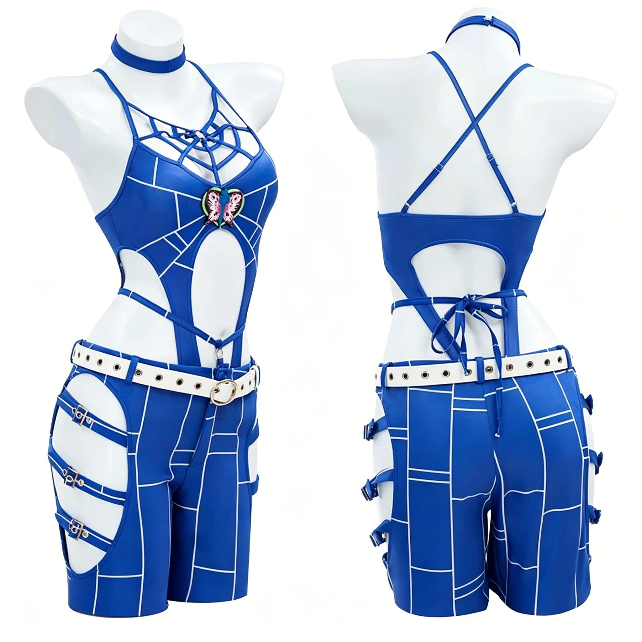 JoJo's Bizarre Adventure Jolyne Cujoh Spider Web Pattern Bodycon Jumpsuit Cosplay Costume for Women Halloween Comic Con
JoJo's Bizarre Adventure Jolyne Cujoh Spider Web Pattern Bodycon Jumpsuit Cosplay Costume for Women Halloween Comic Con