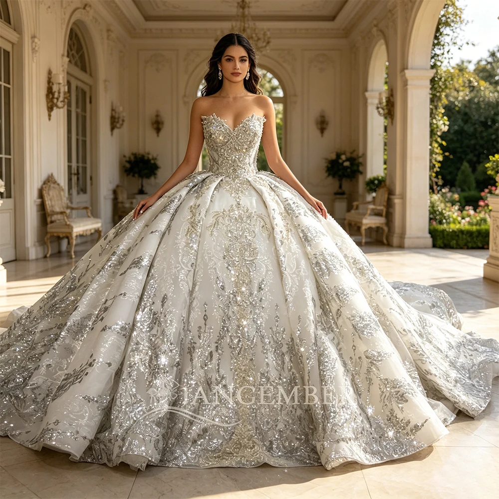 Customized White Sleeveless Wedding Dress 2026 Ball Gown Floor Length Sweep Train Organza Bridal Gown vestidos de novia boda
Customized White Sleeveless Wedding Dress 2026 Ball Gown Floor Length Sweep Train Organza Bridal Gown vestidos de novia boda