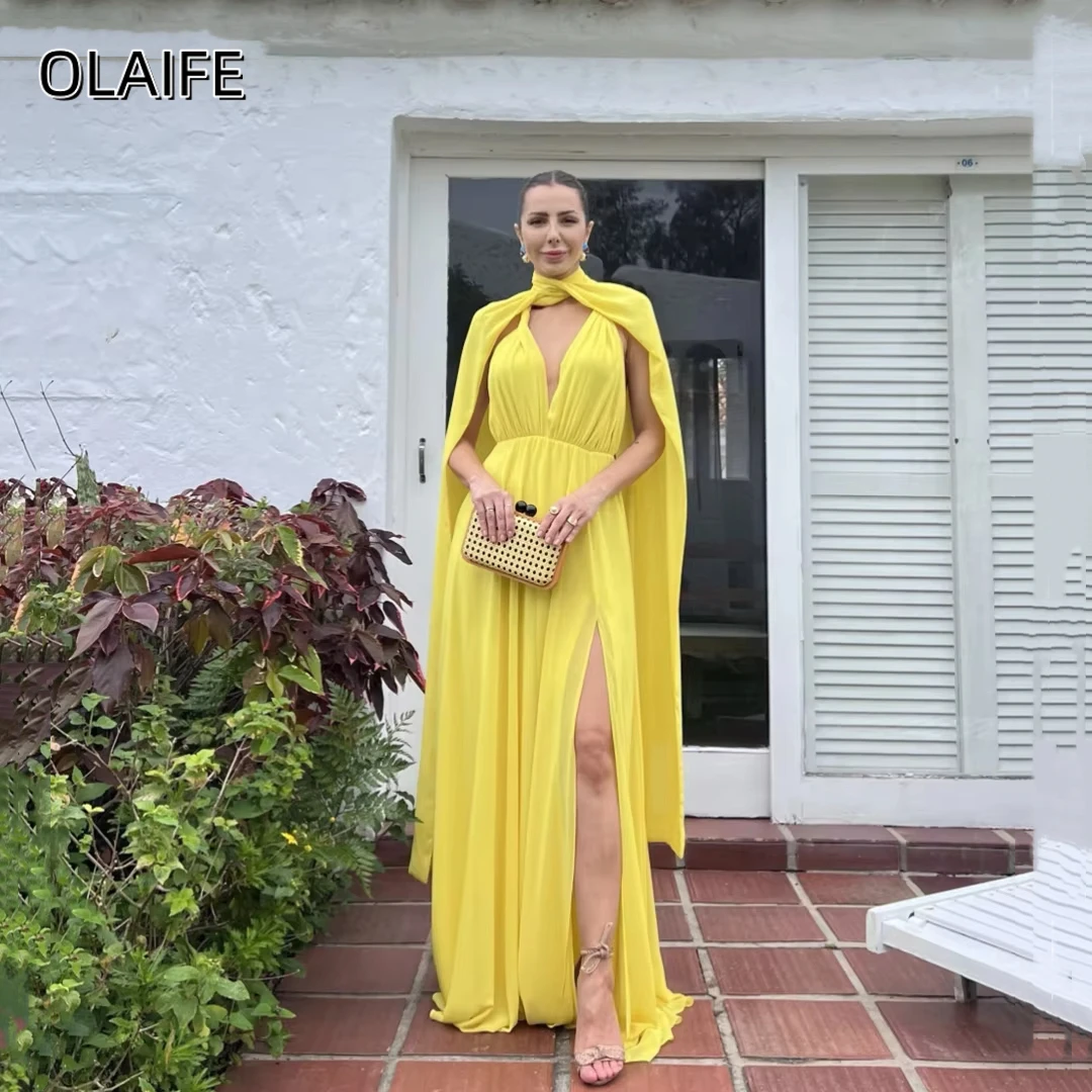 Шифоновое платье трапециевидной формы без рукавов с короткими рукавами и разрезом по бокам, сексуальное платье с открытой спиной по индивидуальному заказу, Vestidos De Fiesta فساتين س
Шифоновое платье трапециевидной формы без рукавов с короткими рукавами и разрезом по бокам, сексуальное платье с открытой спиной по индивидуальному заказу, Vestidos De Fiesta فساتين س