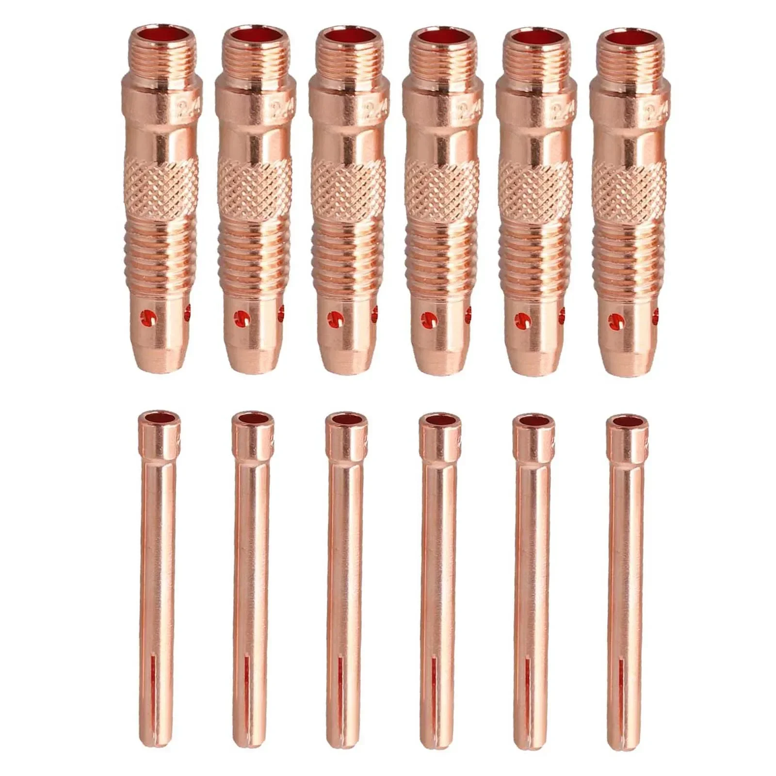 Copper TIG Collet Bodies Collet Body 17 18 26 Compatibility Easy Installation Effective On Carbon Steel For Air-cooled Torches
Copper TIG Collet Bodies Collet Body 17 18 26 Compatibility Easy Installation Effective On Carbon Steel For Air-cooled Torches