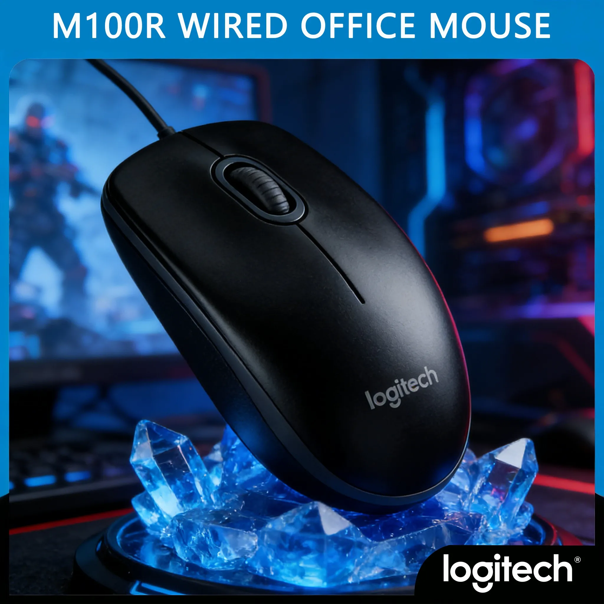 Logitech M100R: 1000 DPI для точной и эффективной работы
Logitech M100R: 1000 DPI для точной и эффективной работы