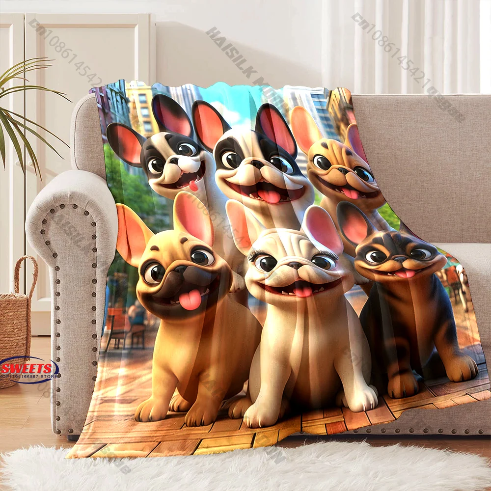 French Bulldog Printed Blanket Multiple sizes kid's and adults' bedroom living room sofa decor blanket, Exquisite gift
French Bulldog Printed Blanket Multiple sizes kid's and adults' bedroom living room sofa decor blanket, Exquisite gift