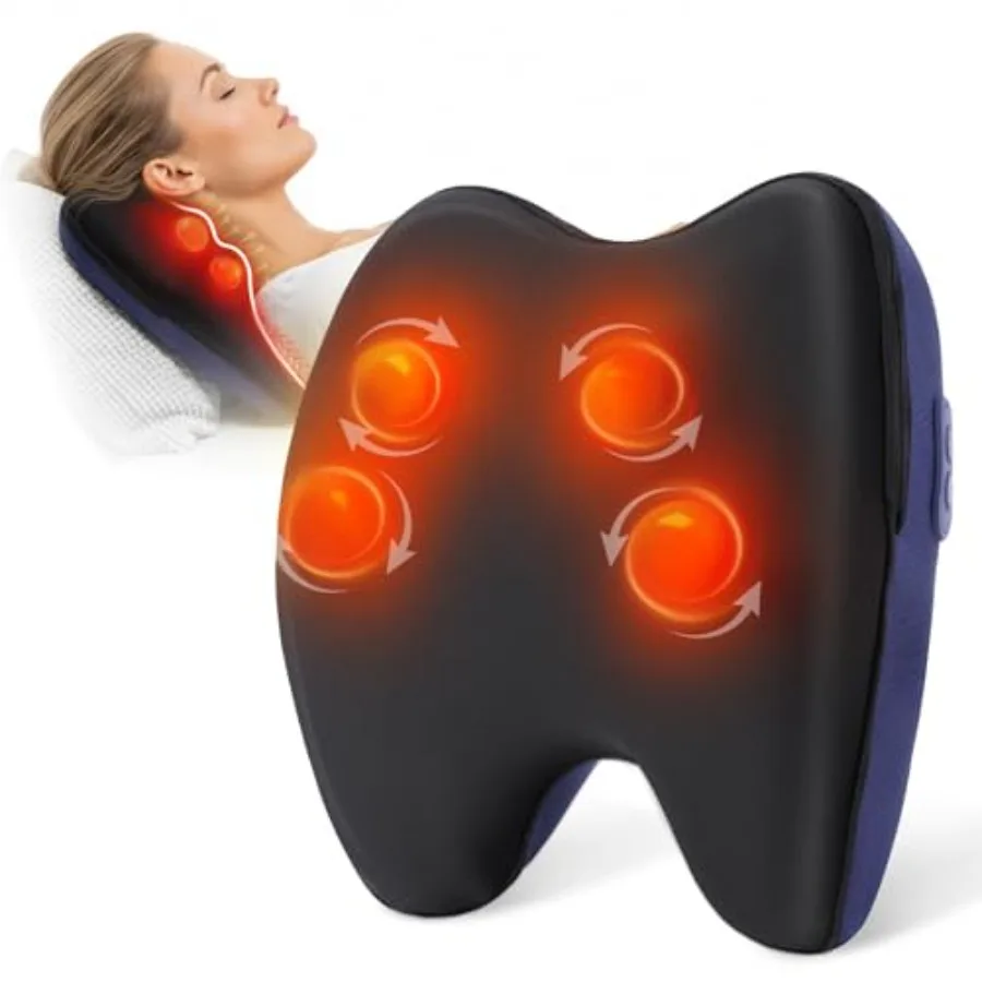 Shiatsu Neck and Back Massager with Heat for Neck Shoulder Lower Back Shoulder Leg Muscle Pain Relief Deep Tissue Kneading Mass
Shiatsu Neck and Back Massager with Heat for Neck Shoulder Lower Back Shoulder Leg Muscle Pain Relief Deep Tissue Kneading Mass