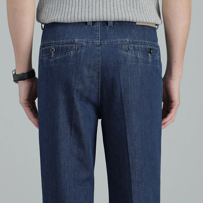 2026 Summer High Quality Clothing Men's Lightweight Straight Jeans Silk Lyocell Business casual thin trousers denim pants
2026 Summer High Quality Clothing Men's Lightweight Straight Jeans Silk Lyocell Business casual thin trousers denim pants