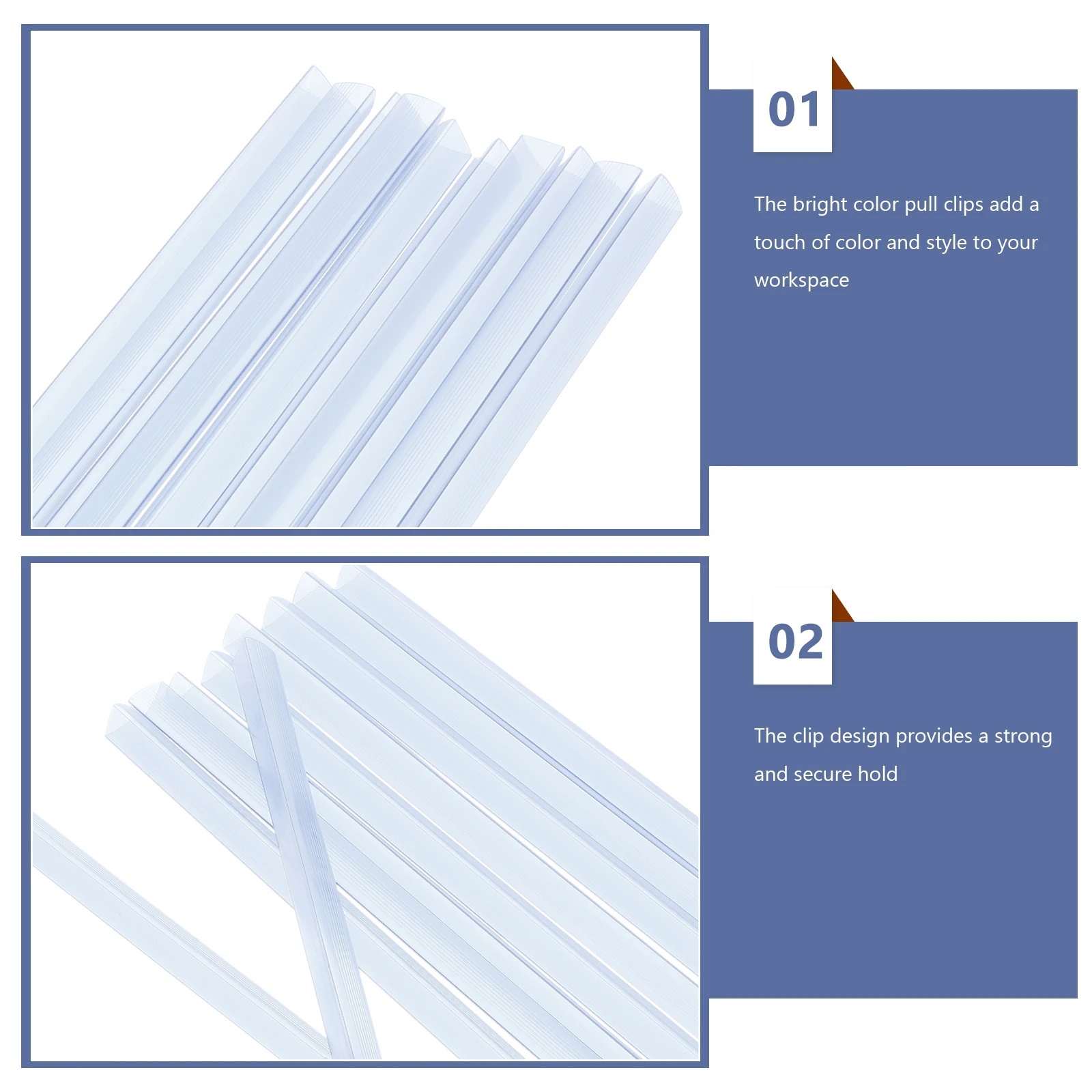 20pcs Binder Bar Slide Binders Loose Leaf Clips Plastic Bookbinding Clips Strong Hold Easy Grip Document Organizer
20pcs Binder Bar Slide Binders Loose Leaf Clips Plastic Bookbinding Clips Strong Hold Easy Grip Document Organizer