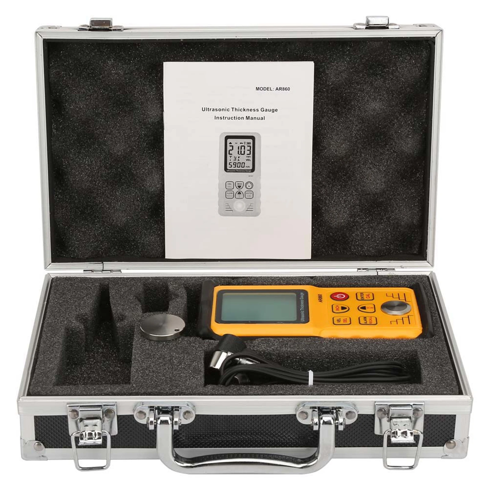 SMART SENSOR AR860 Digital Ultrasonic Thickness Gauge Tester Measuring Range 1.0‑300.0mm(Steel) Ultrasonic Thickness Gauge
SMART SENSOR AR860 Digital Ultrasonic Thickness Gauge Tester Measuring Range 1.0‑300.0mm(Steel) Ultrasonic Thickness Gauge