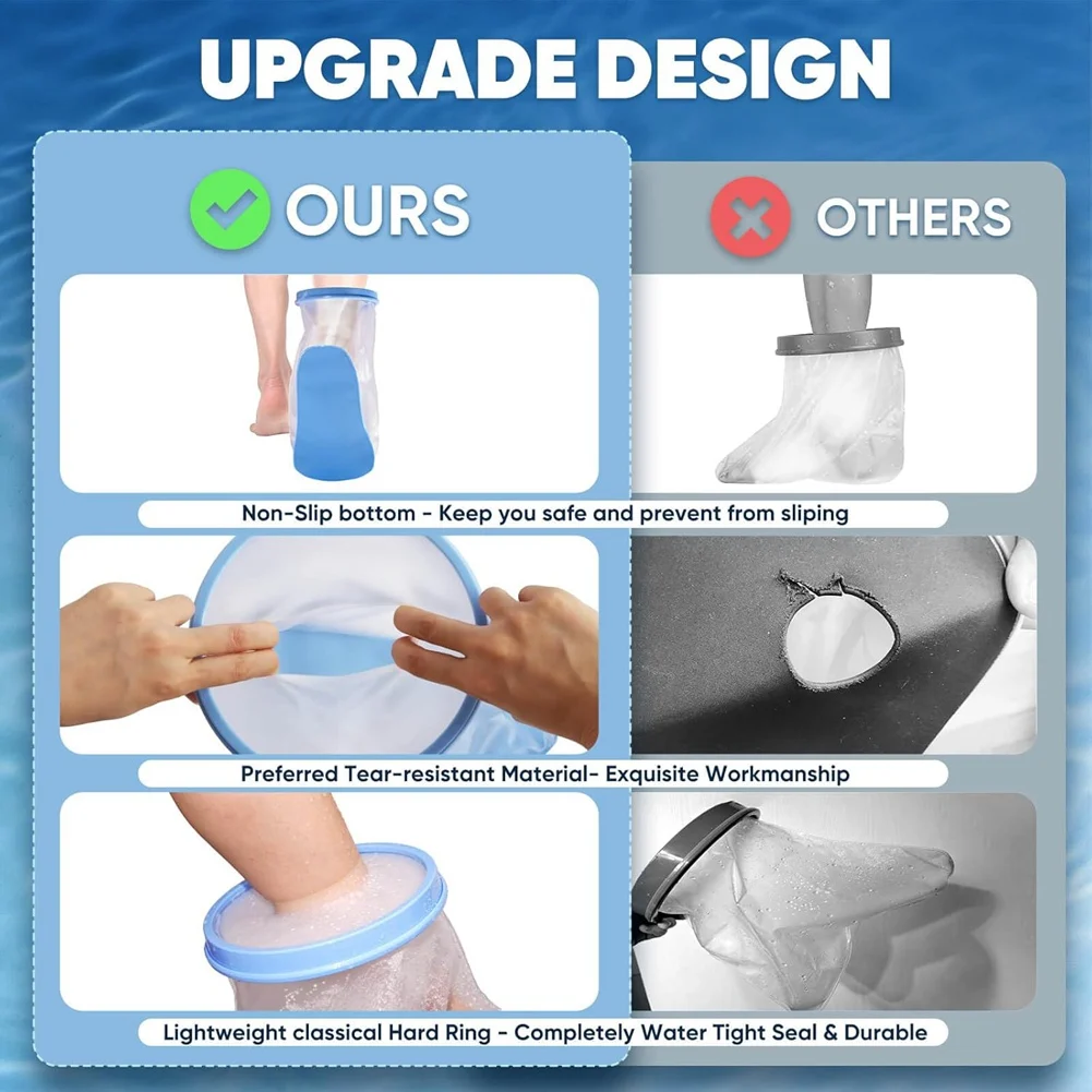 KSOL Waterproof Extra Wide Leg Cast Cover for Shower with Non-Slip Bottom for Leg Cast Protector for Leg Surgery Wounds
KSOL Waterproof Extra Wide Leg Cast Cover for Shower with Non-Slip Bottom for Leg Cast Protector for Leg Surgery Wounds