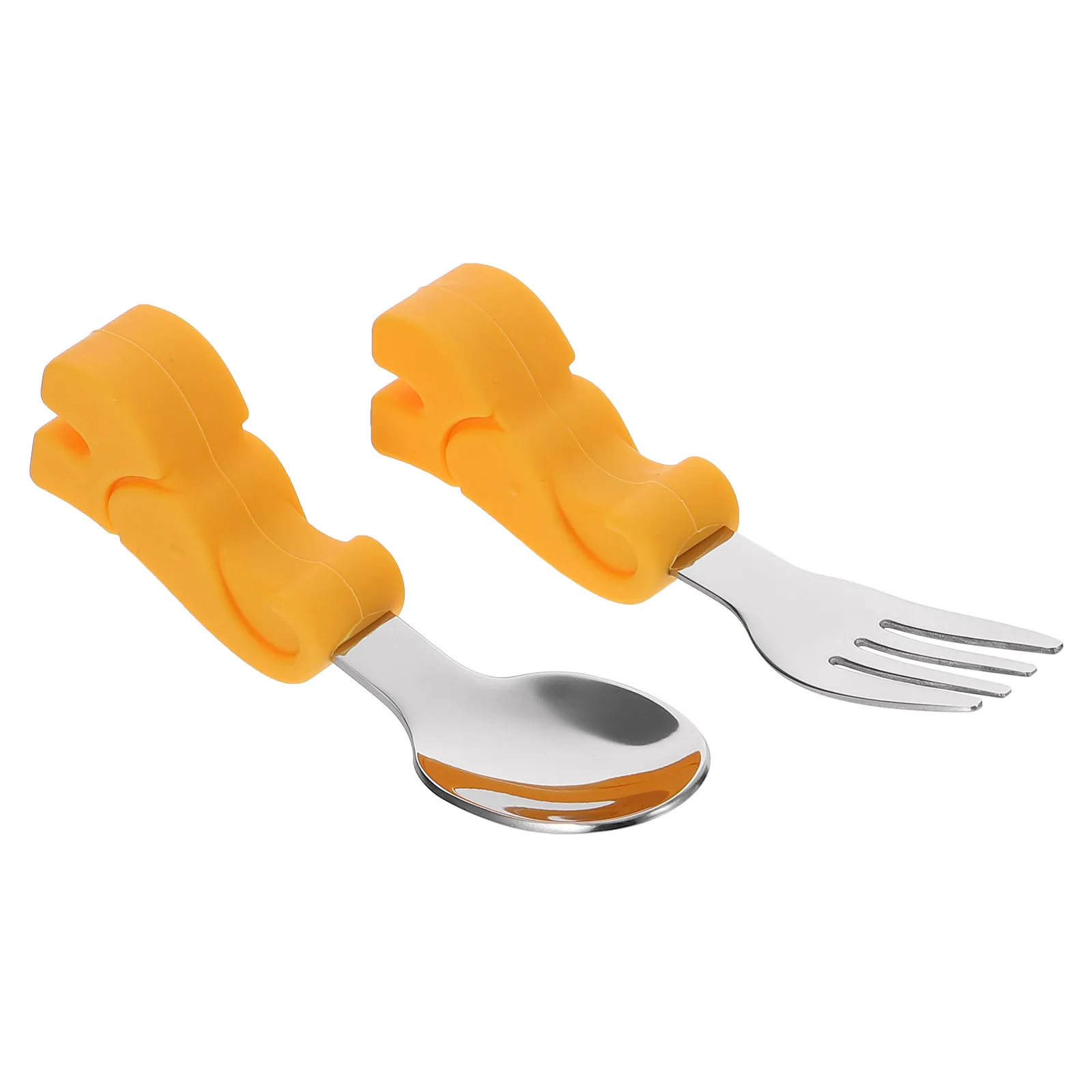 1Set Baby Spoon and Fork Set 304 Stainless Steel Toddler Feeding Utensils Soft Silicone Handle Smooth Polished Baby Tableware
1Set Baby Spoon and Fork Set 304 Stainless Steel Toddler Feeding Utensils Soft Silicone Handle Smooth Polished Baby Tableware