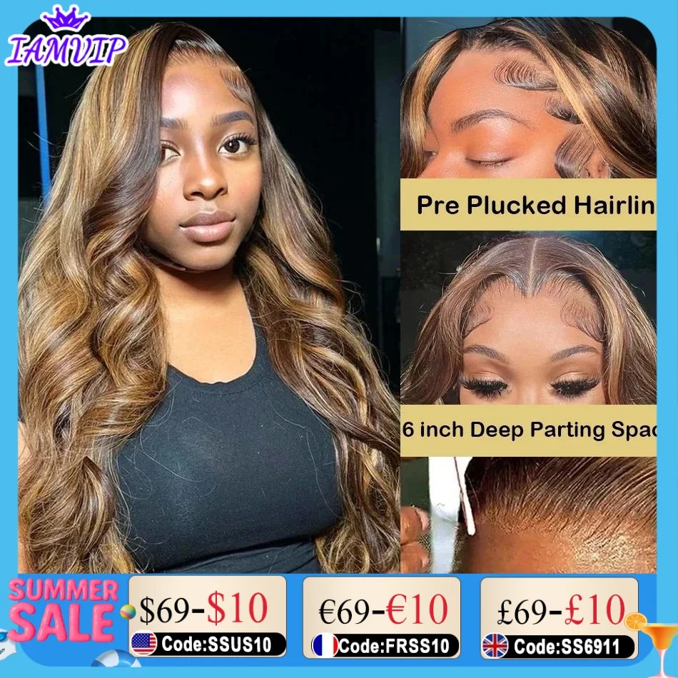 16 40 Inch 427 Pinao Highlight Colored Ombre Blonde Body Wave Wig 13x4 13x6 Hd Transparent Lace Frontal Human Hair Wig for Women
16 40 Inch 427 Pinao Highlight Colored Ombre Blonde Body Wave Wig 13x4 13x6 Hd Transparent Lace Frontal Human Hair Wig for Women