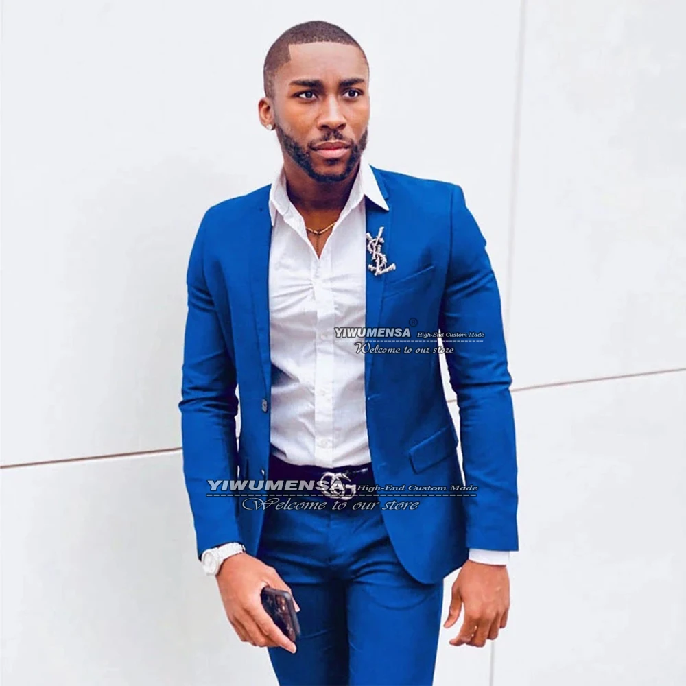 Royal Blue Mens Suits 2 Buttons Jacket Pants Design Latest Groom Wear Slim Fit Formal Business Prom Gowns Wedding Tuxedo 2022
Royal Blue Mens Suits 2 Buttons Jacket Pants Design Latest Groom Wear Slim Fit Formal Business Prom Gowns Wedding Tuxedo 2022