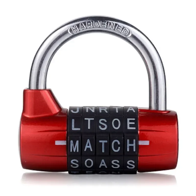 5 Letter Zinc Alloy Combination Lock - Padlock Code Password Lock for Door Cabinet Drawer Bicycle Motorcycle Student Locker
5 Letter Zinc Alloy Combination Lock - Padlock Code Password Lock for Door Cabinet Drawer Bicycle Motorcycle Student Locker