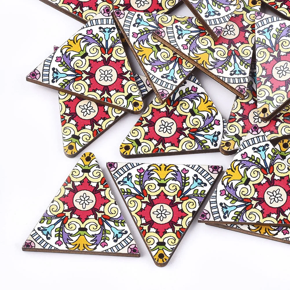 10Pcs Colorful Triangle Printed Basswood Pendants Wood Charms with Hole For Necklace Bracelet Earring Jewelry Making Findings
10Pcs Colorful Triangle Printed Basswood Pendants Wood Charms with Hole For Necklace Bracelet Earring Jewelry Making Findings