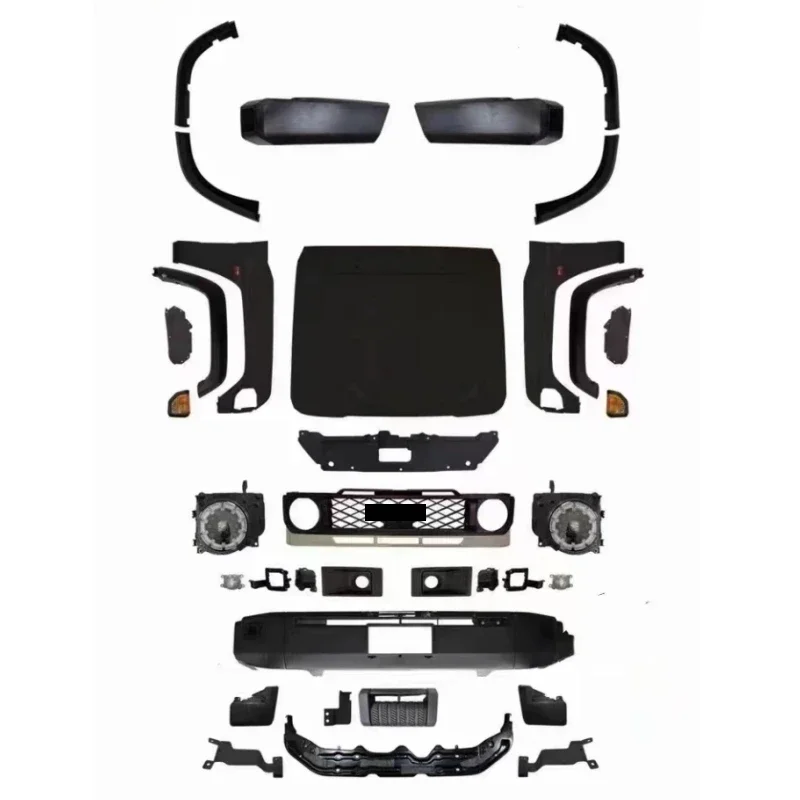 For Toyota Prado FJ75 LC76 Upgraded 24 New Style Front Bumper Wheel Eyebrow Engine Hood Fender Fog Lamp Car Body Kit Accessories
For Toyota Prado FJ75 LC76 Upgraded 24 New Style Front Bumper Wheel Eyebrow Engine Hood Fender Fog Lamp Car Body Kit Accessories