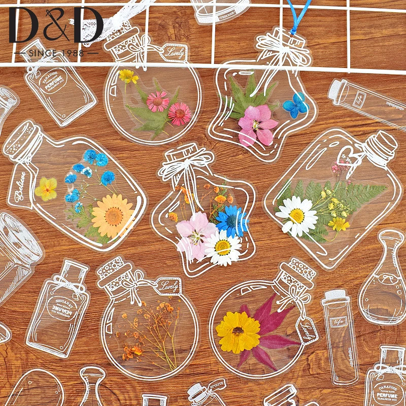 20Pcs/Set Creative DIY Bookmark Transparent Wishing Bottle Shape Bookmark Scrapbook Sticker Children Gifts Handmade
20Pcs/Set Creative DIY Bookmark Transparent Wishing Bottle Shape Bookmark Scrapbook Sticker Children Gifts Handmade