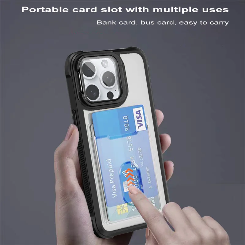 Suitable for use with lens protection card holdersiPhone15promaxPhone casei16Transparent Apple14With card holder13Card-insertabl
Suitable for use with lens protection card holdersiPhone15promaxPhone casei16Transparent Apple14With card holder13Card-insertabl