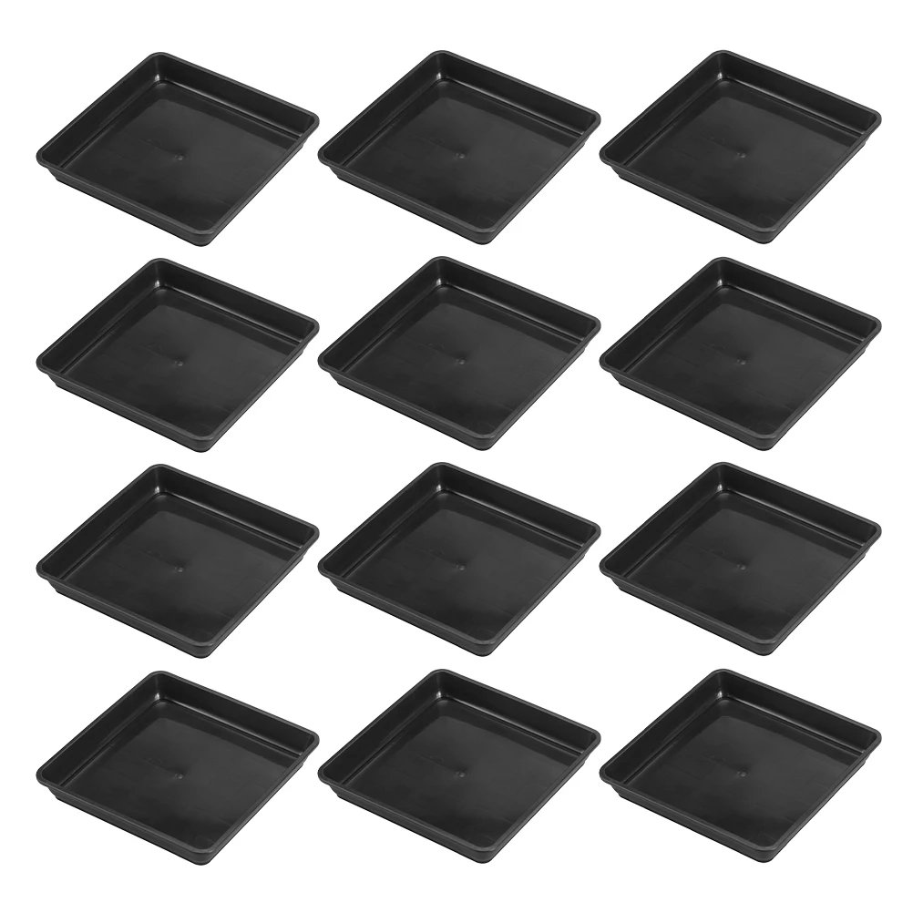 15pcs Black Plant Saucers Durable Square Shaped Flower Pot Trays Water Catcher Use Practical Planter Trays
15pcs Black Plant Saucers Durable Square Shaped Flower Pot Trays Water Catcher Use Practical Planter Trays