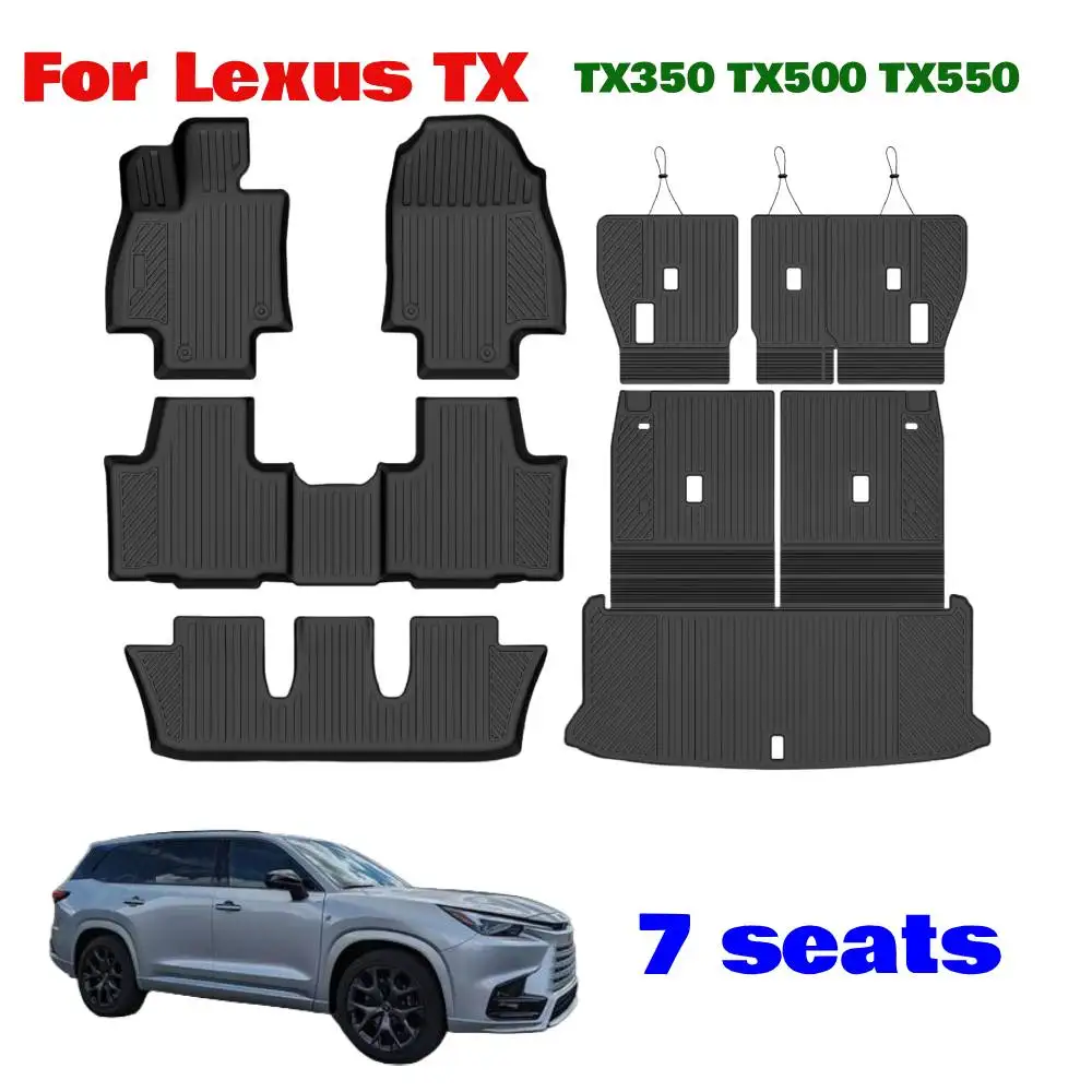 TPE Floor Mats for 2024 2025 Lexus TX, Cargo Liner with Backrest Mat, All Weather TPE car Mat for 2025 TX350 TX500 TX550
TPE Floor Mats for 2024 2025 Lexus TX, Cargo Liner with Backrest Mat, All Weather TPE car Mat for 2025 TX350 TX500 TX550