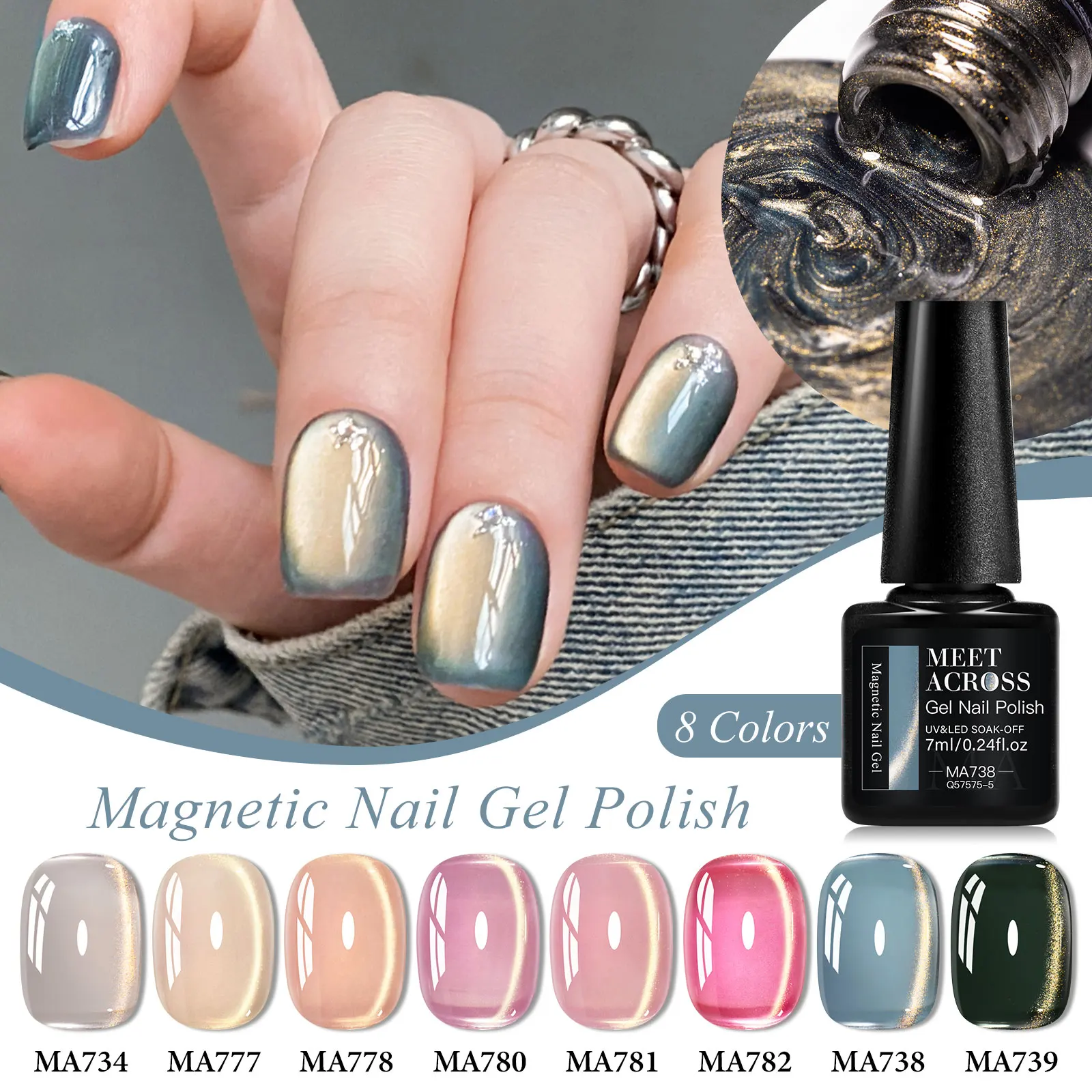 Набор магнитных гель-лаков для ногтей с изображением кота, 9 шт., различные стили, лак для дизайна ногтей, полуперманентная УФ/светодиодная лампа, необходимый дизайн для маникюра
Набор магнитных гель-лаков для ногтей с изображением кота, 9 шт., различные стили, лак для дизайна ногтей, полуперманентная УФ/светодиодная лампа, необходимый дизайн для маникюра