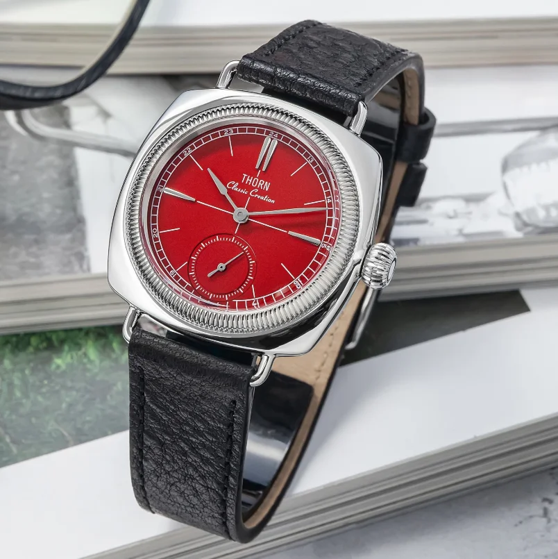 Мужские кварцевые часы THORN Pilot, 36 мм, квадратные наручные часы, водонепроницаемые до 50 м, сапфировое стекло, VD78, маленький секундный циферблат
Мужские кварцевые часы THORN Pilot, 36 мм, квадратные наручные часы, водонепроницаемые до 50 м, сапфировое стекло, VD78, маленький секундный циферблат