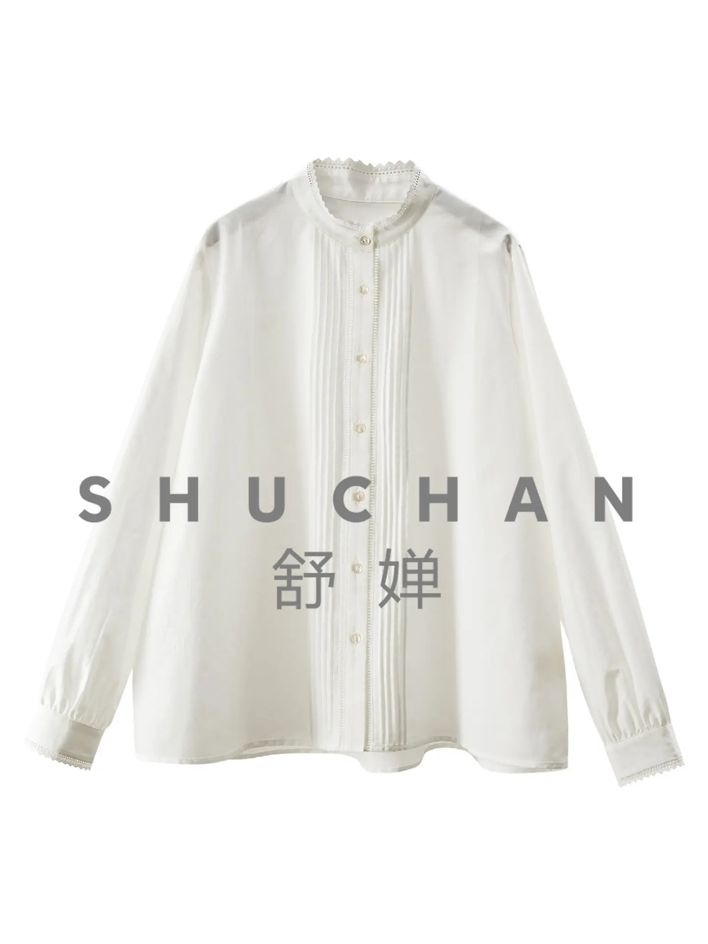 Quality and Price Ratio Sealed God Natural Silk Cotton Heavy Industry Tuck Pleated Stand-up Collar Lace Shirt Women's 51J6
Quality and Price Ratio Sealed God Natural Silk Cotton Heavy Industry Tuck Pleated Stand-up Collar Lace Shirt Women's 51J6