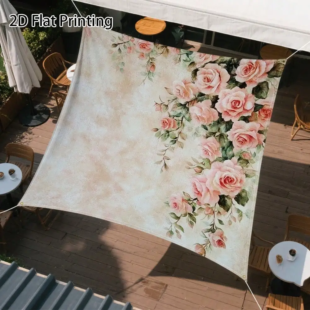 1pc Vintage Floral Rose Art Outdoor Sunshade Canopy, Easy To Store & Install, Essential Camping Gear, Perfect For Beach, Poolside, Patio Use, Polyester Fiber, Mixed Color
1pc Vintage Floral Rose Art Outdoor Sunshade Canopy, Easy To Store & Install, Essential Camping Gear, Perfect For Beach, Poolside, Patio Use, Polyester Fiber, Mixed Color