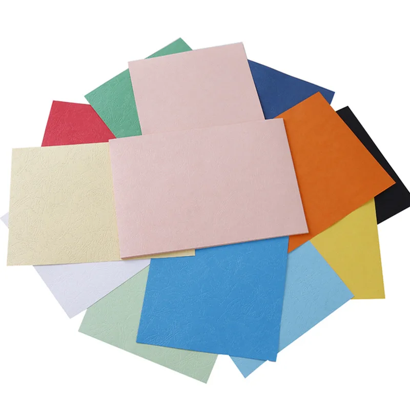 100Pcs A4 Color Faux Texture Paper Binding Covers for School Projects Business Reports Professional Document Covers 
100Pcs A4 Color Faux Texture Paper Binding Covers for School Projects Business Reports Professional Document Covers