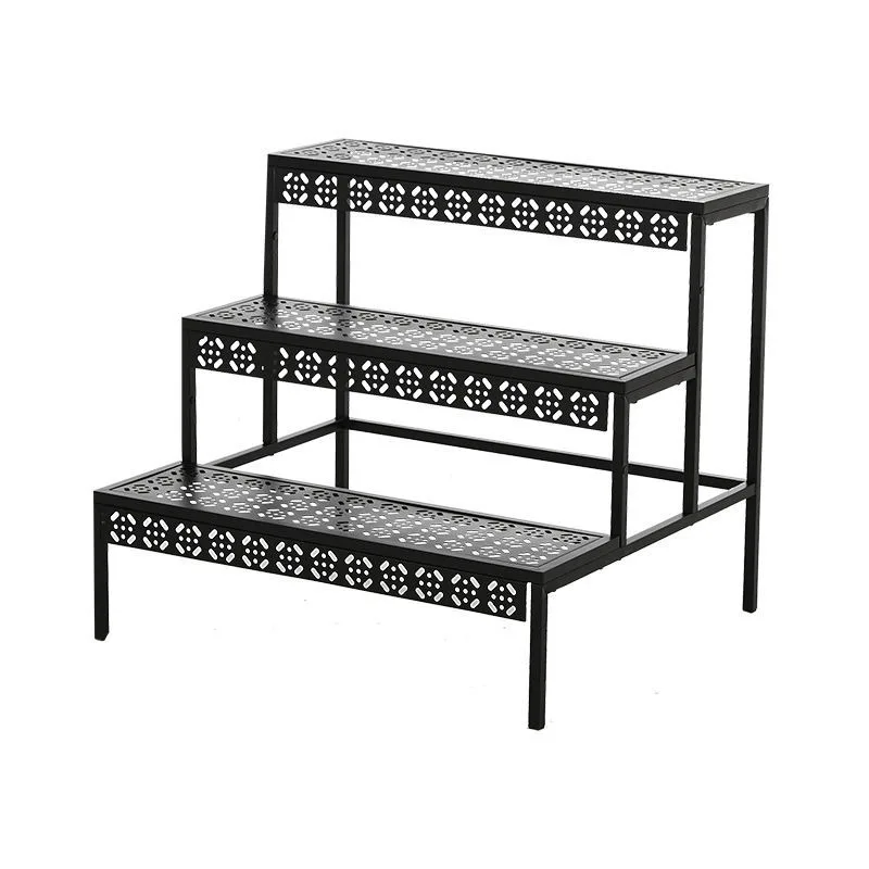 Wrought iron courtyard outdoor multi-layer flower stand floor-to-ceiling balcony three-layer shelf
Wrought iron courtyard outdoor multi-layer flower stand floor-to-ceiling balcony three-layer shelf