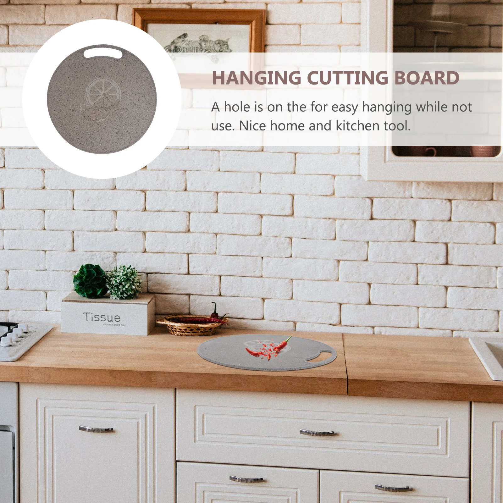 1pc 31X0.5Cm Imitation Marble Plastic Cutting Board Round Non-Slip Kitchen Chopping Block For Fruit Vegetable Easy Clean
1pc 31X0.5Cm Imitation Marble Plastic Cutting Board Round Non-Slip Kitchen Chopping Block For Fruit Vegetable Easy Clean