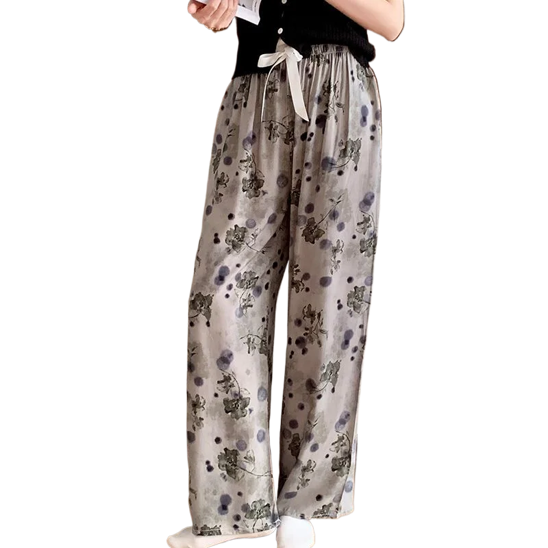 Women's Summer Sleep Bottoms Casual Loose Cotton and Silk Pants Thin High-end 3D Three-dimensional Artificial Cotton Home Pants
Women's Summer Sleep Bottoms Casual Loose Cotton and Silk Pants Thin High-end 3D Three-dimensional Artificial Cotton Home Pants